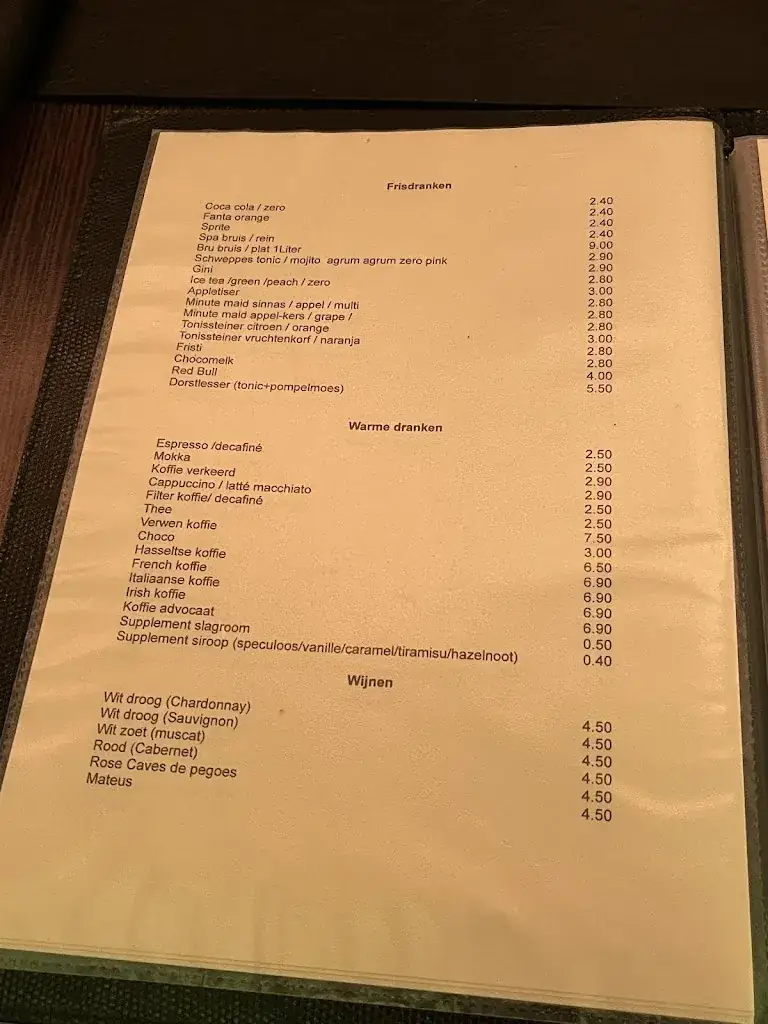 Menu_Brasserie Stadhuis_Lommel_image_2