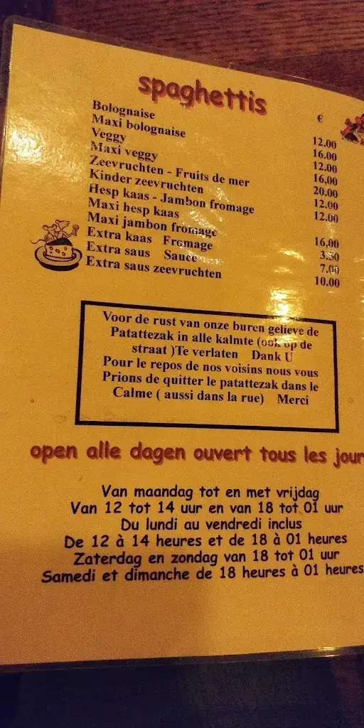 Menü_In de Patattezak bij Pee Klak_Grimbergen_Bild_3