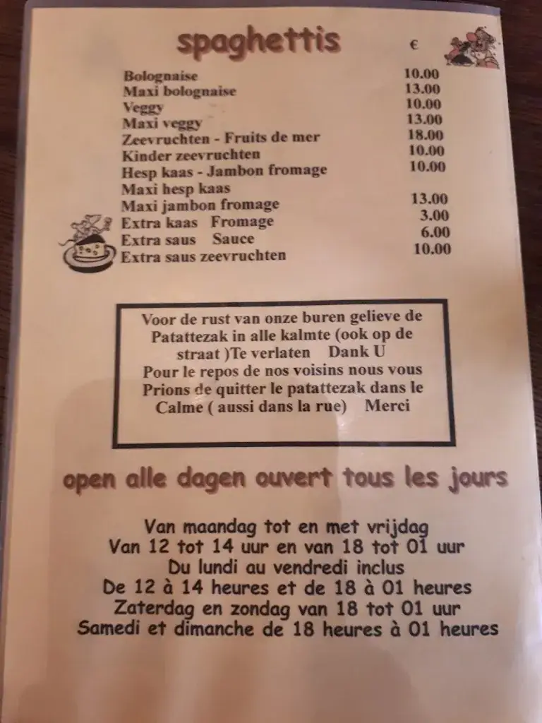 Menü_In de Patattezak bij Pee Klak_Grimbergen_Bild_4