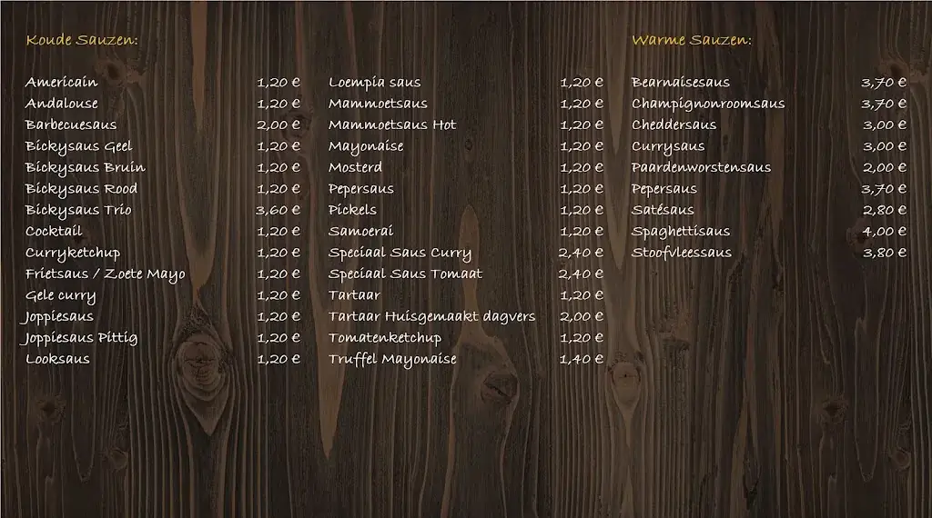 Menu_‘t goudBruyne frietje_Lokeren_image_1