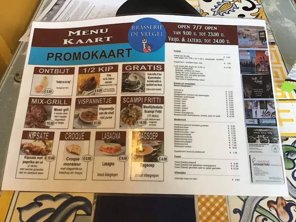 Menü_De Vlegel_Mortsel_Bild_1