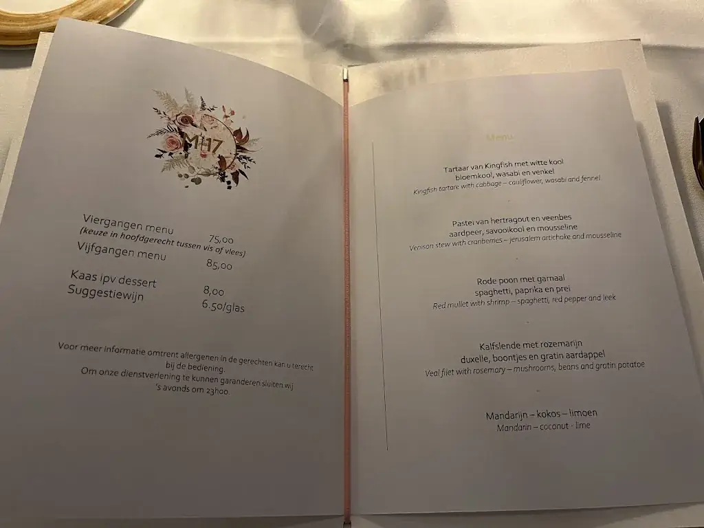 Menu_Restaurant Marché 17_Turnhout_image_1