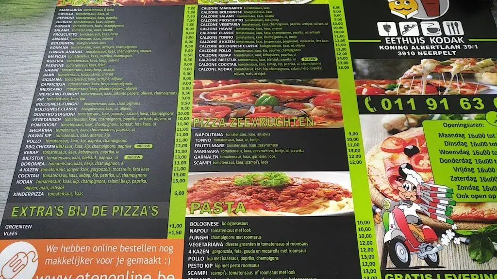 Menu_Eethuis Kodak_Neerpelt_image_1