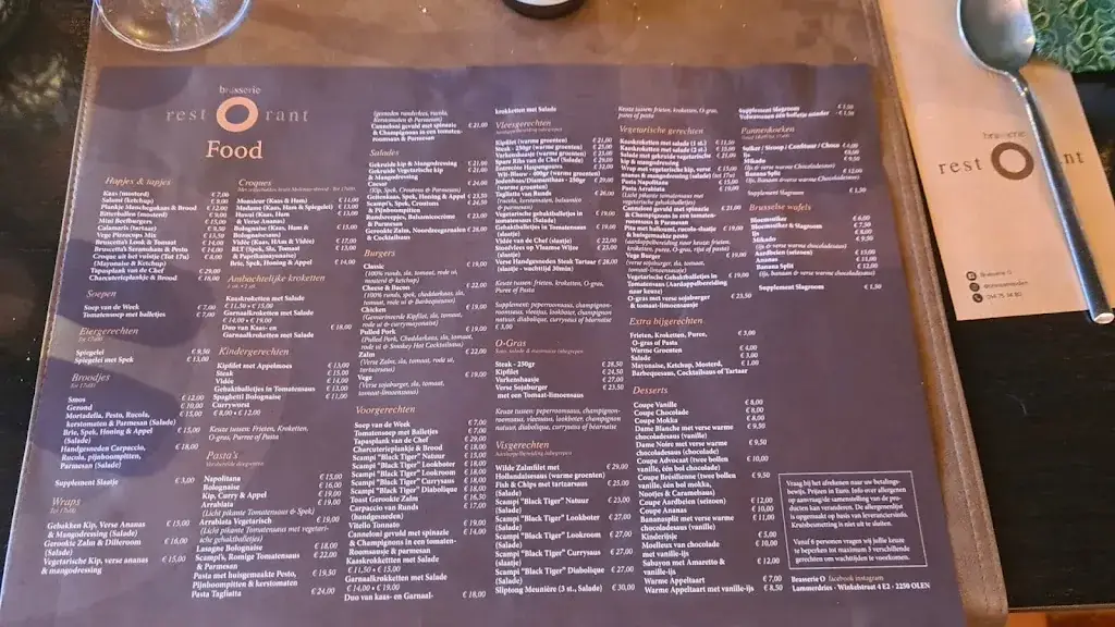 Menu_Brasserie O_Olen_image_1