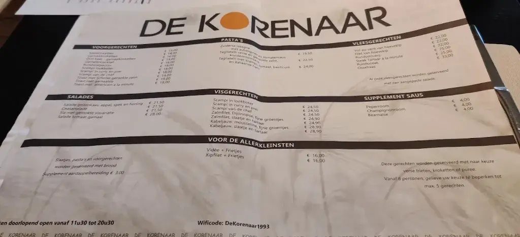 Menu_De Korenaar bvba_Olen_image_2