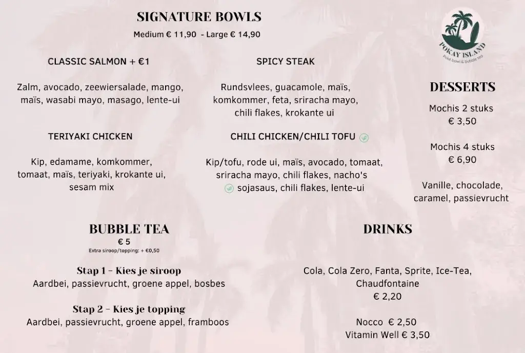 Menü_Pokay Island_Ninove_Bild_1