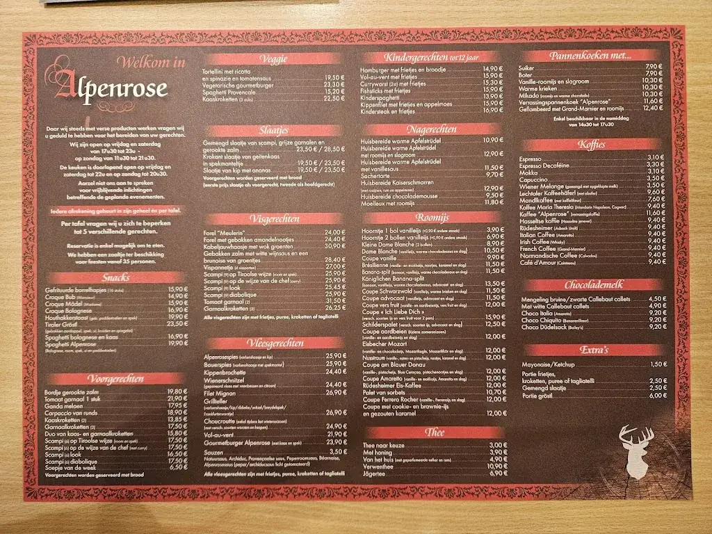 Tiroler Stube Alpenrose Restaurant in Ninove