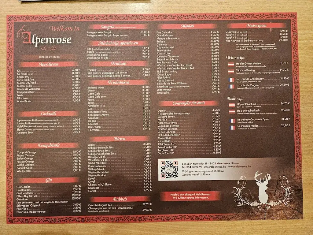 Menu_Tiroler Stube Alpenrose_Ninove_image_2