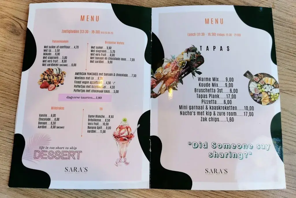 Menu_Sara's Café_Ninove_imagen_2