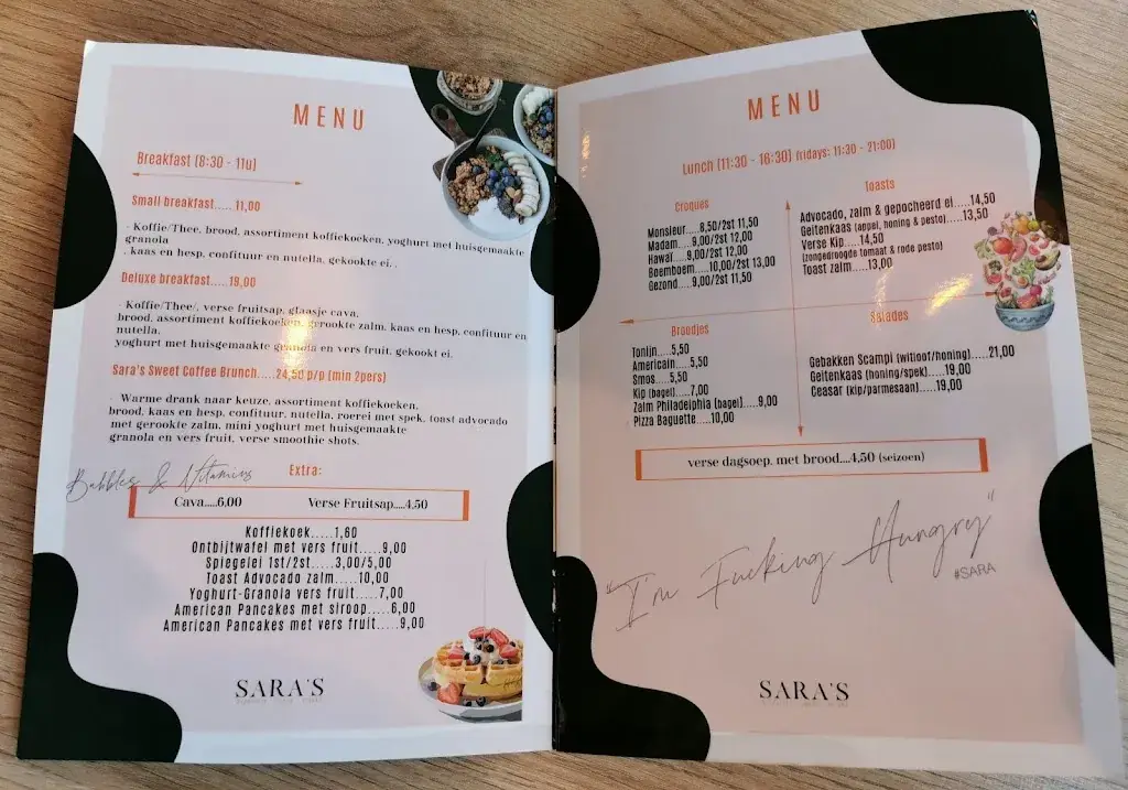 Menu_Sara's Café_Ninove_imagen_3