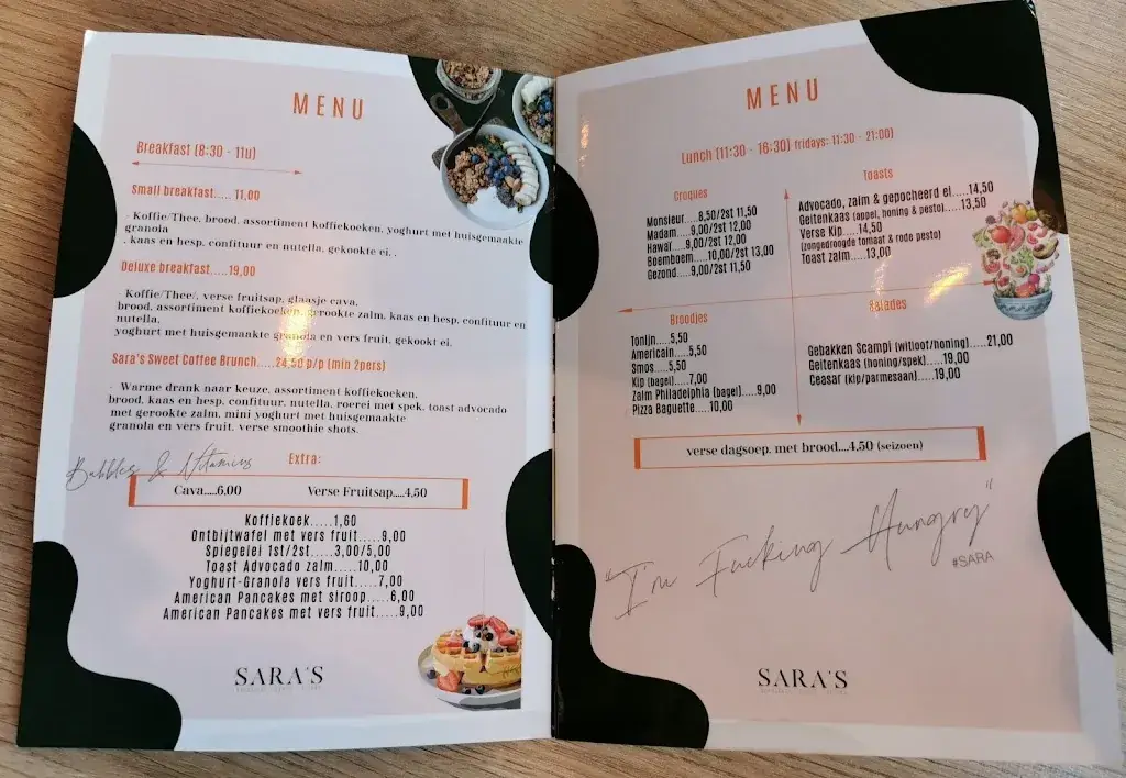 Menu_Sara's Café_Ninove_imagen_4