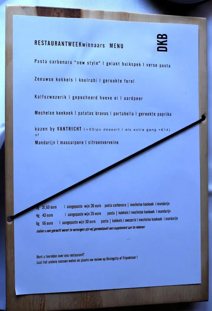 Menu_De Kleinen Bistro_Malle_image_1