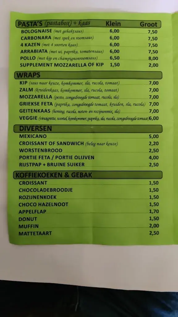 Menü_Foodcorner Opwijk_Opwijk_Bild_2