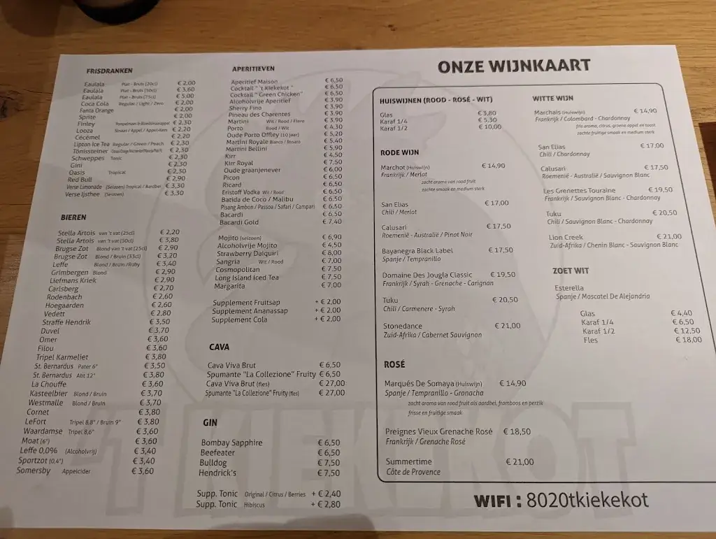 Menü_'t Kiekekot Oostkamp_Oostkamp_Bild_2