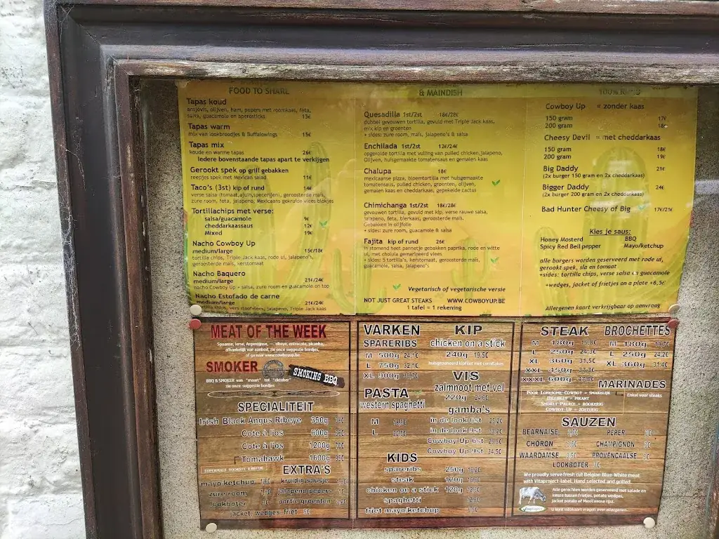 Menü_Cowboy Up_Oostkamp_Bild_1