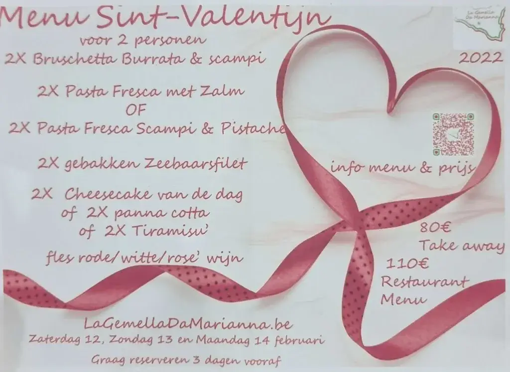 Menü_La Gemella Da Marianna_Oudenaarde_Bild_1