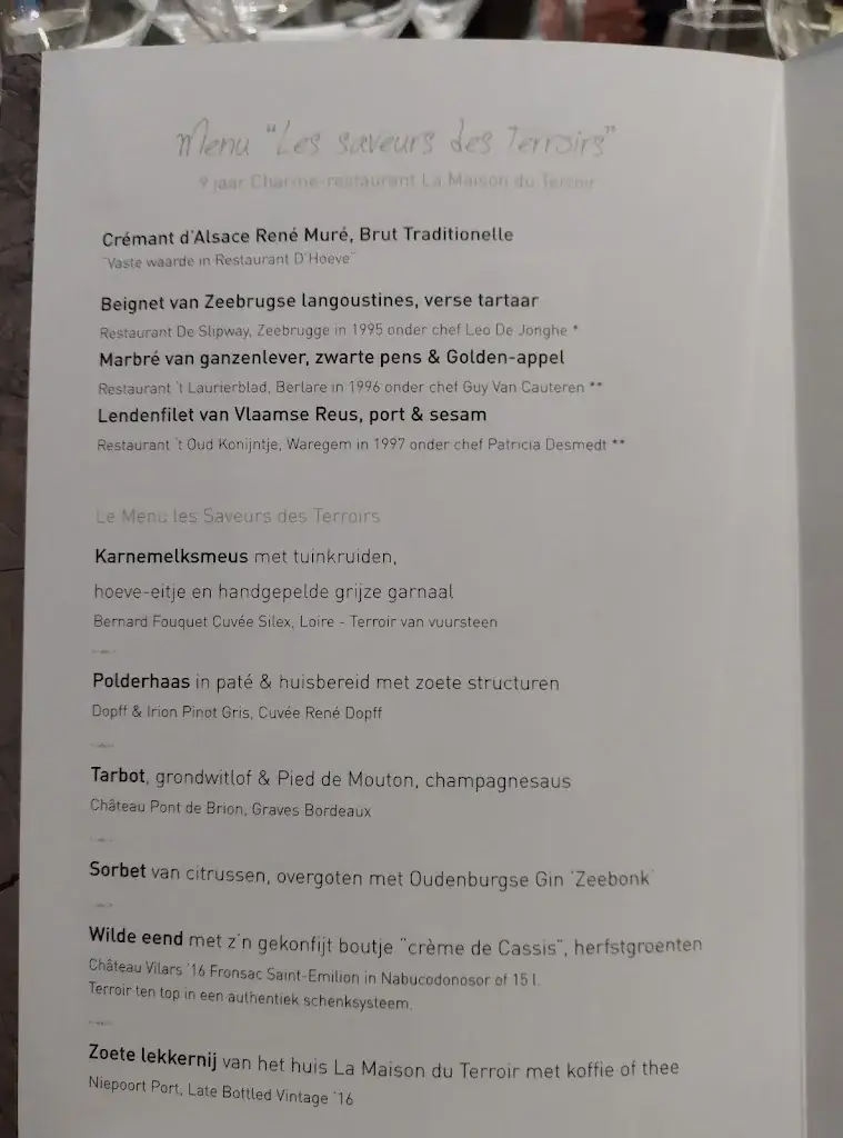 Menu_La Maison du Terroir_Oudenburg_image_3
