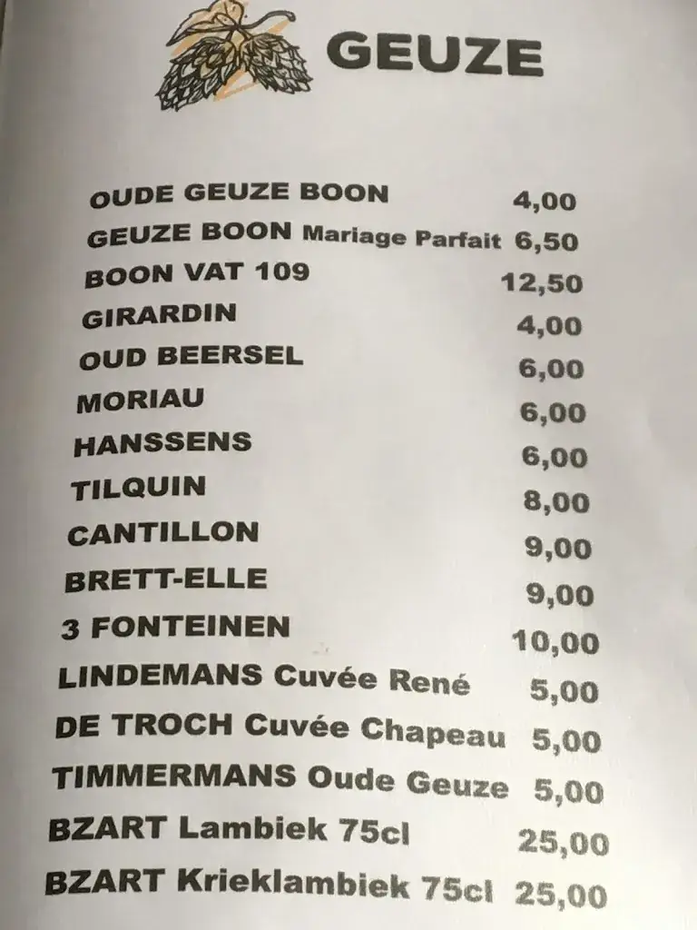 Menu_Café De Bascule_Pepingen_imagen_2