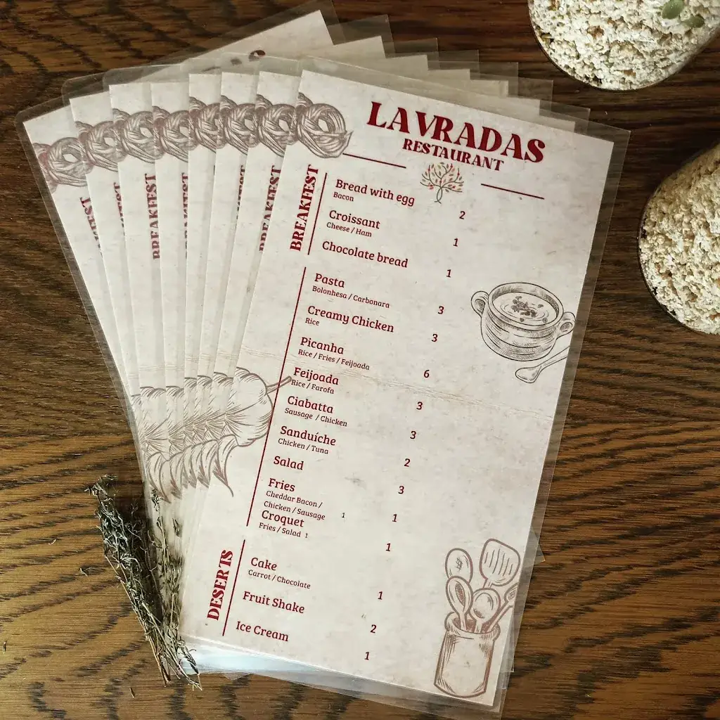 Menu_Lavradas Restaurant_Oudsbergen_image_1