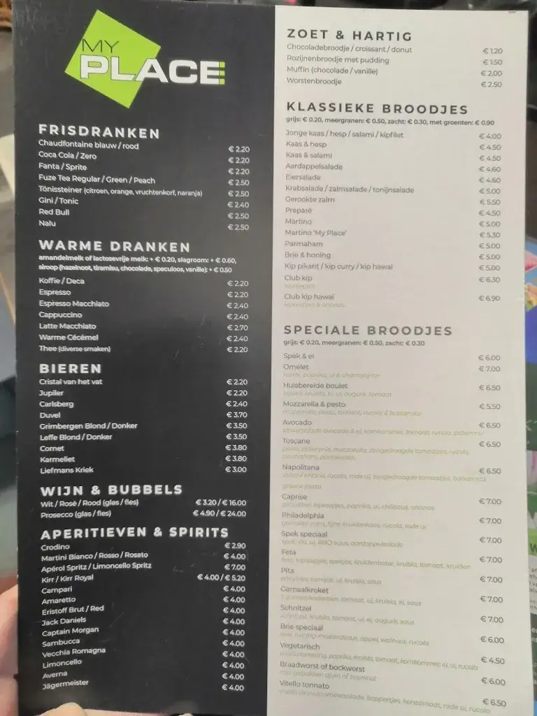 Menü_Broodjesbar My Place_Oudsbergen_Bild_2