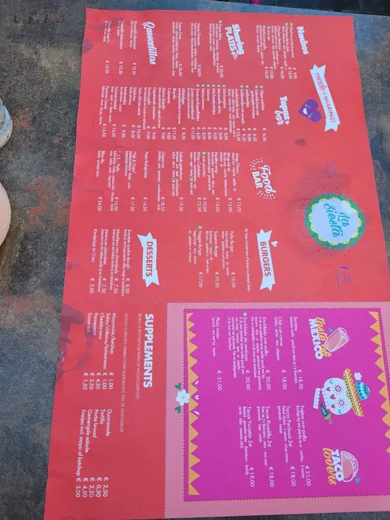 Menu_La Siesta Oostende_Oostende_image_4