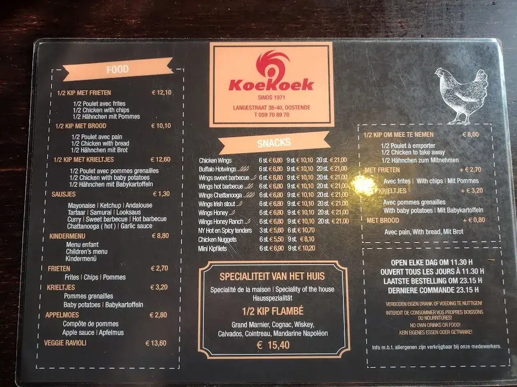 Menu_Koekoek Tavern_Oostende_image_1