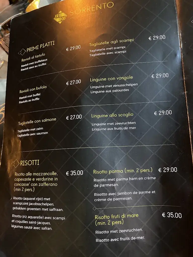 Menu_Sorrento 2 🇮🇹_Oostende_imagen_4