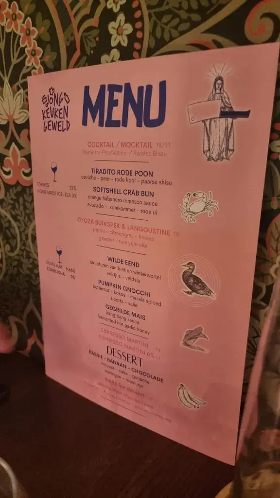 Menü_Paroles Paroles Oostende | Fun Sharing Food | Restaurant - Bar - Events - Vergaderzaal | G&M 12,5/20 + H!P of the Year '25_Oostende_Bild_2