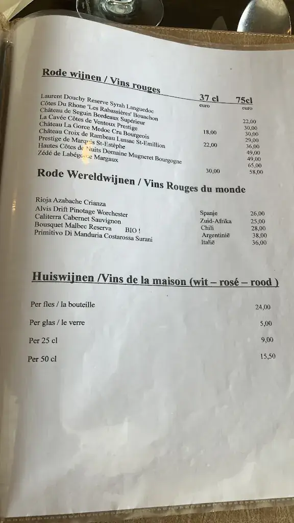 Menu_Restaurant Valentino_Oostende_image_1
