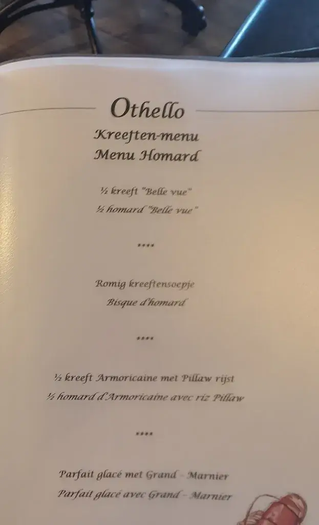 Menu_Restaurant Othello_Oostende_image_1