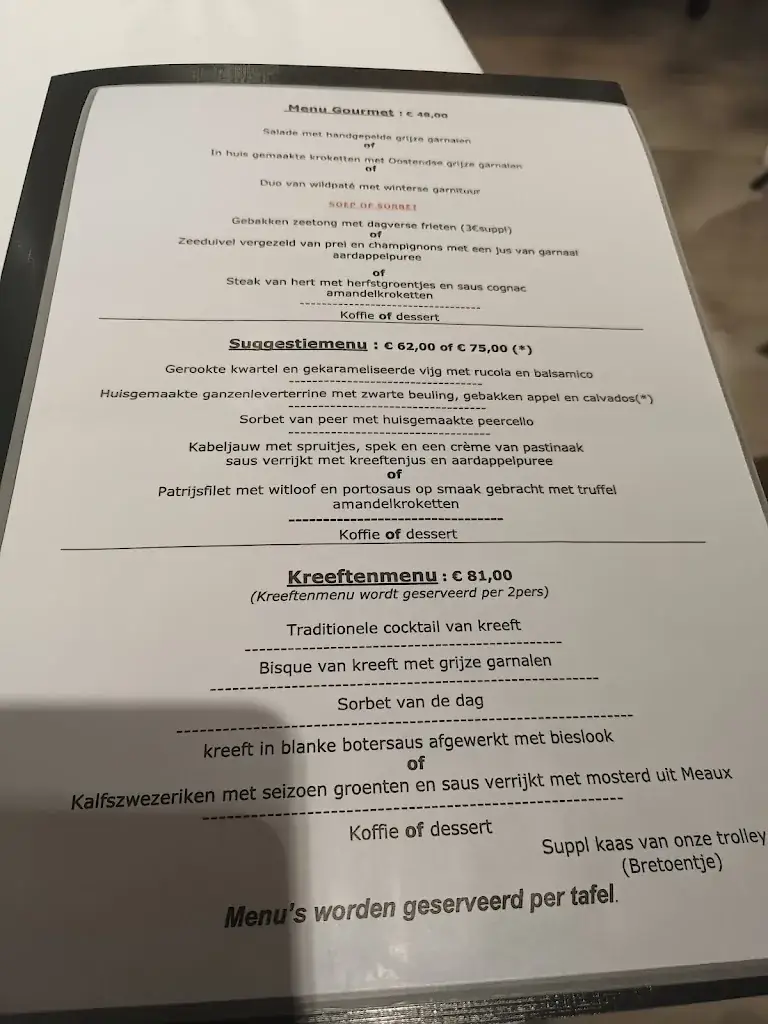 Menu_Restaurant 't Vistrapje_Oostende_image_1