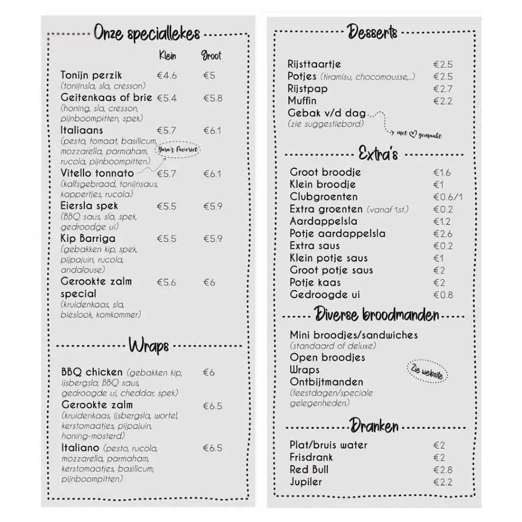 Menü_Barriga Broodjesbar_Berlaar_Bild_1