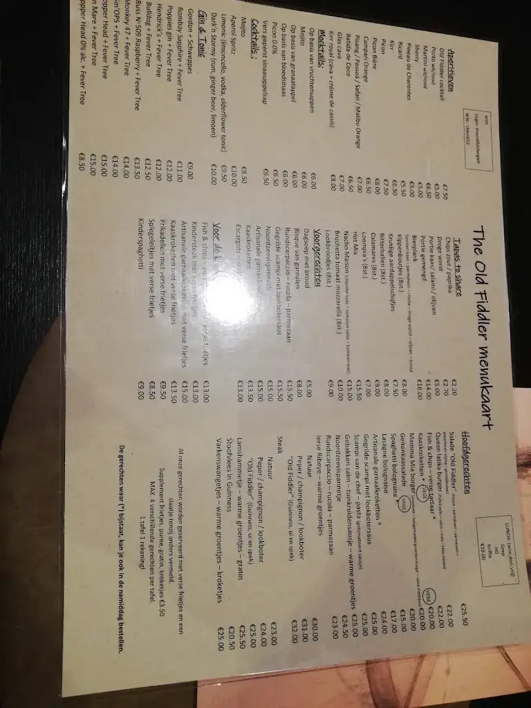 Menu_The Old Fiddler_Poperinge_image_1