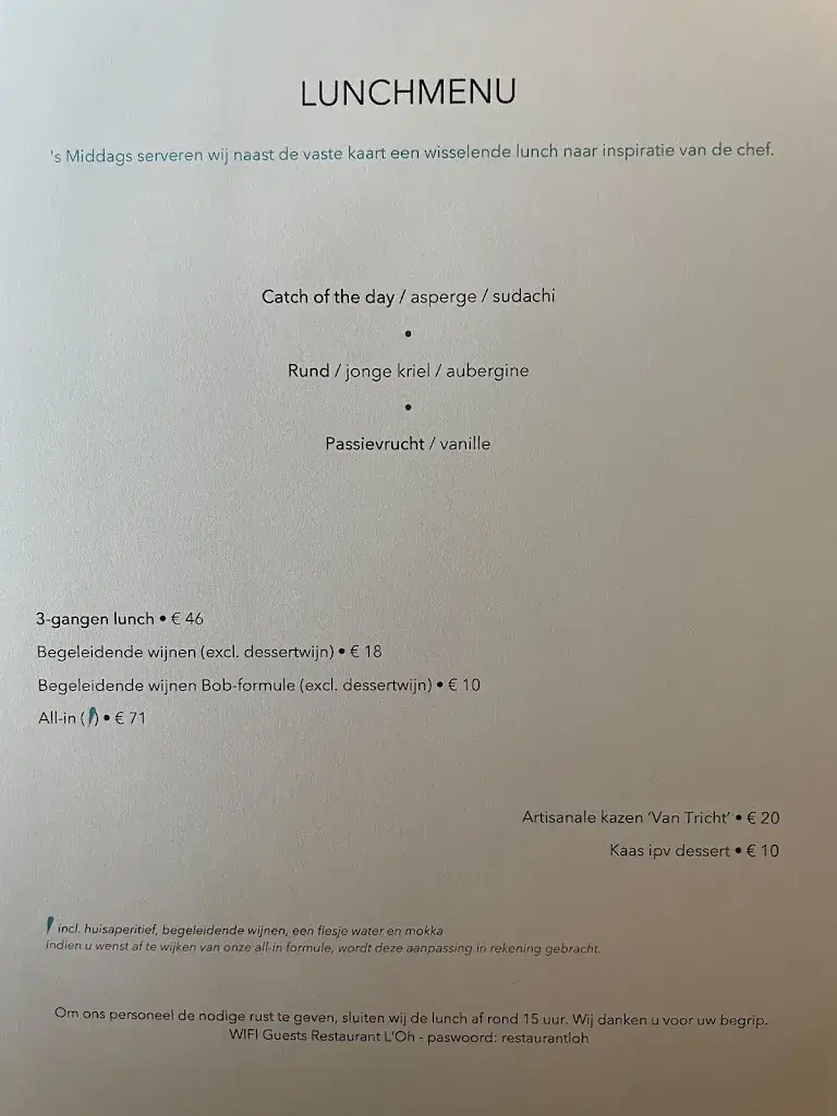 Menu_Restaurant L' Oh_Tielt-Winge_image_2