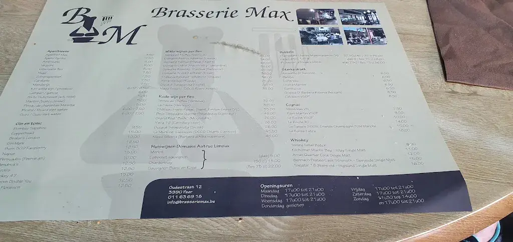 Menu_Brasserie Max_Peer_imagen_1