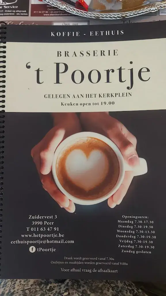 Menu_Eethuis 't Poortje_Peer_image_1