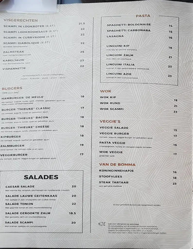 Menü_De Meule (Brasserie) Eksel_Hechtel-Eksel_Bild_1