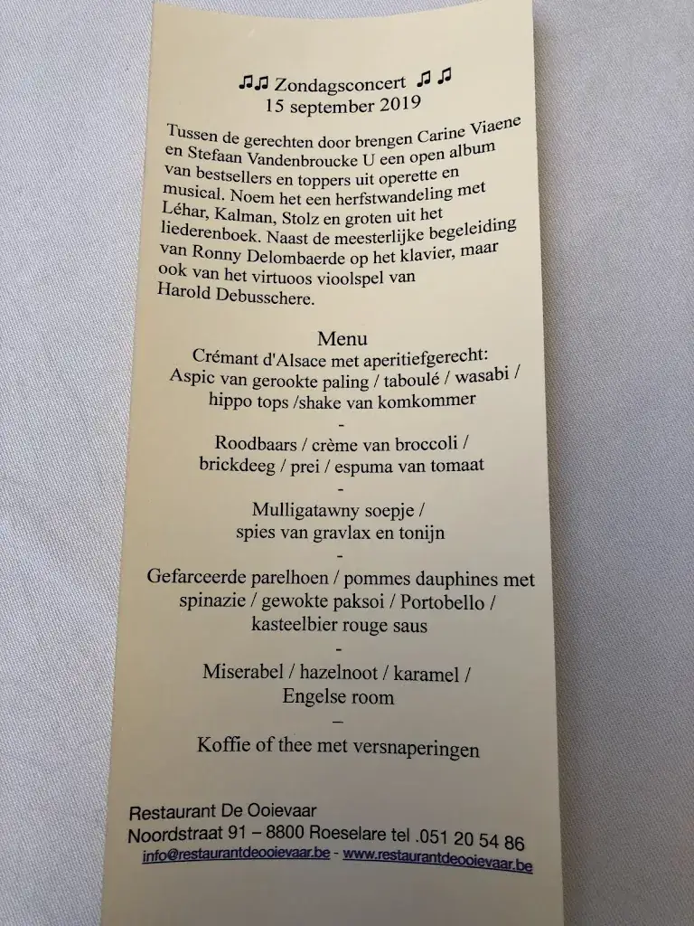 Menu_Ooievaar Restaurant_Roeselare_image_1
