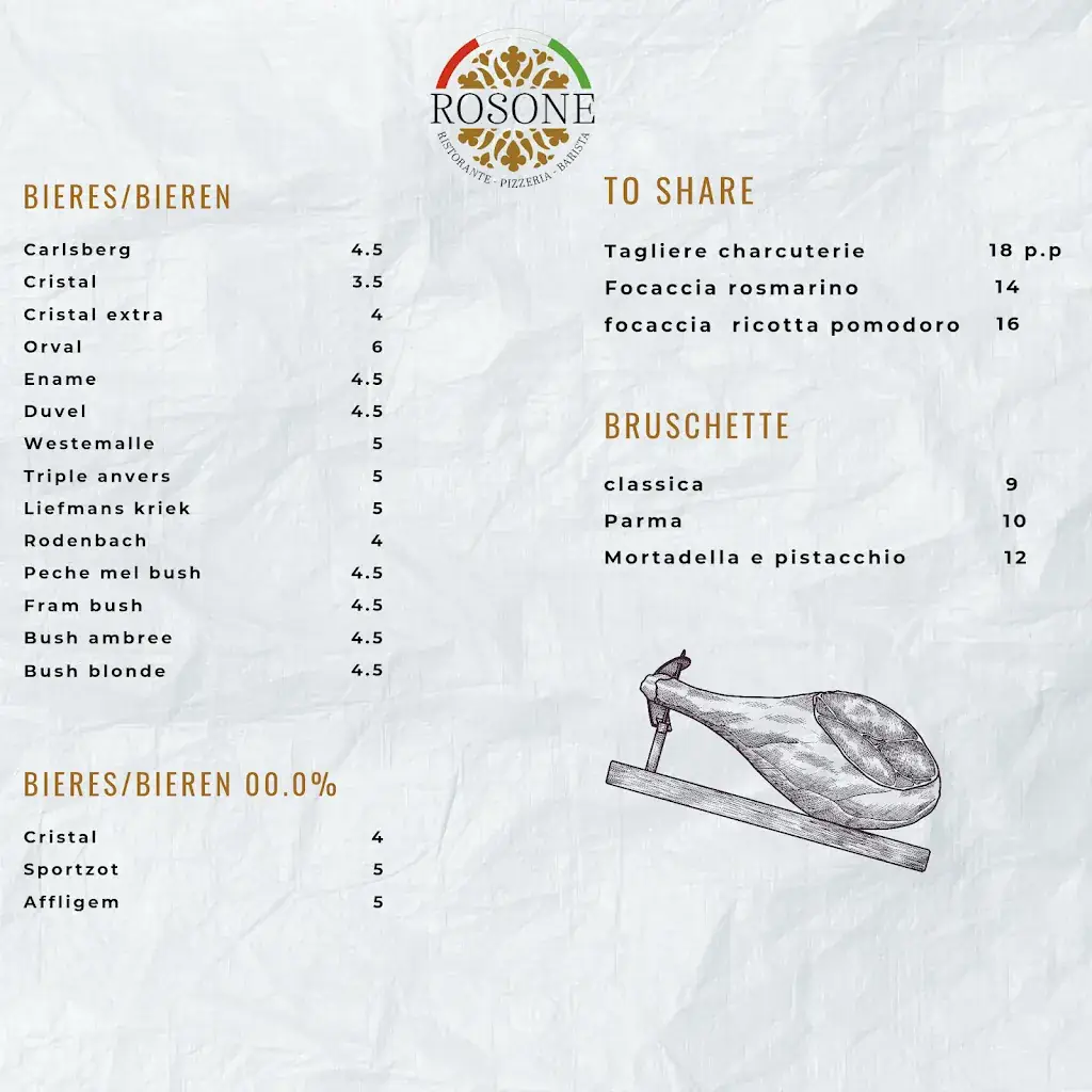 Menu_Rosone Italiaans restaurant_Ronse_image_2