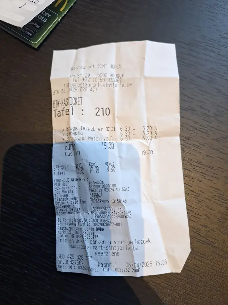 Steph DiCamillo_Sint Joris restaurant_Brugge_review