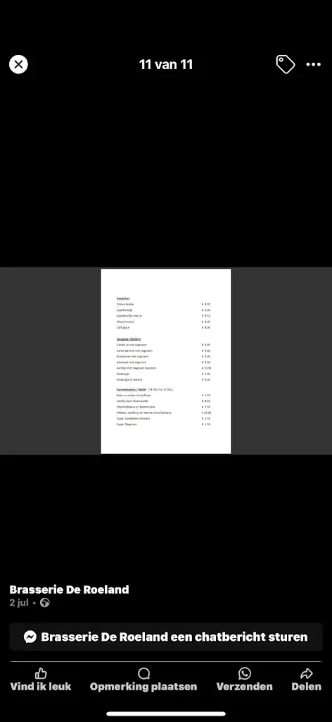 Menu_Herberg de Roeland_Sint-Laureins_image_2