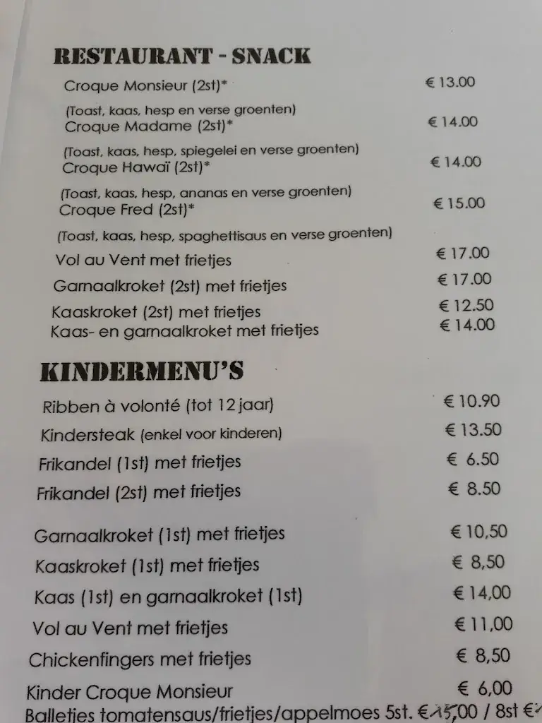 Menu_Fred's Eetcafé_Sint-Laureins_image_2