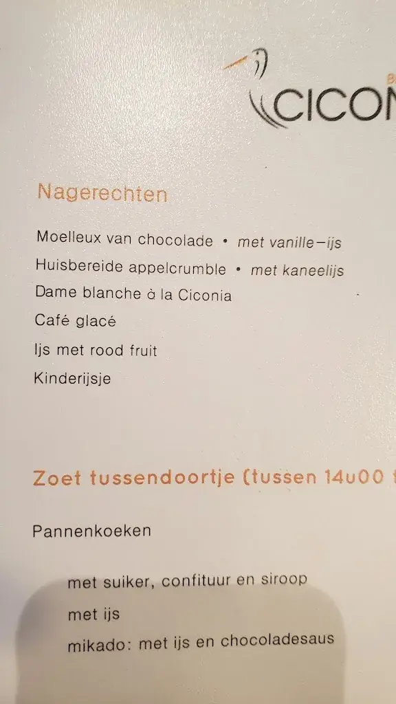 Menu_Brasserie Ciconia_Schoten_image_1