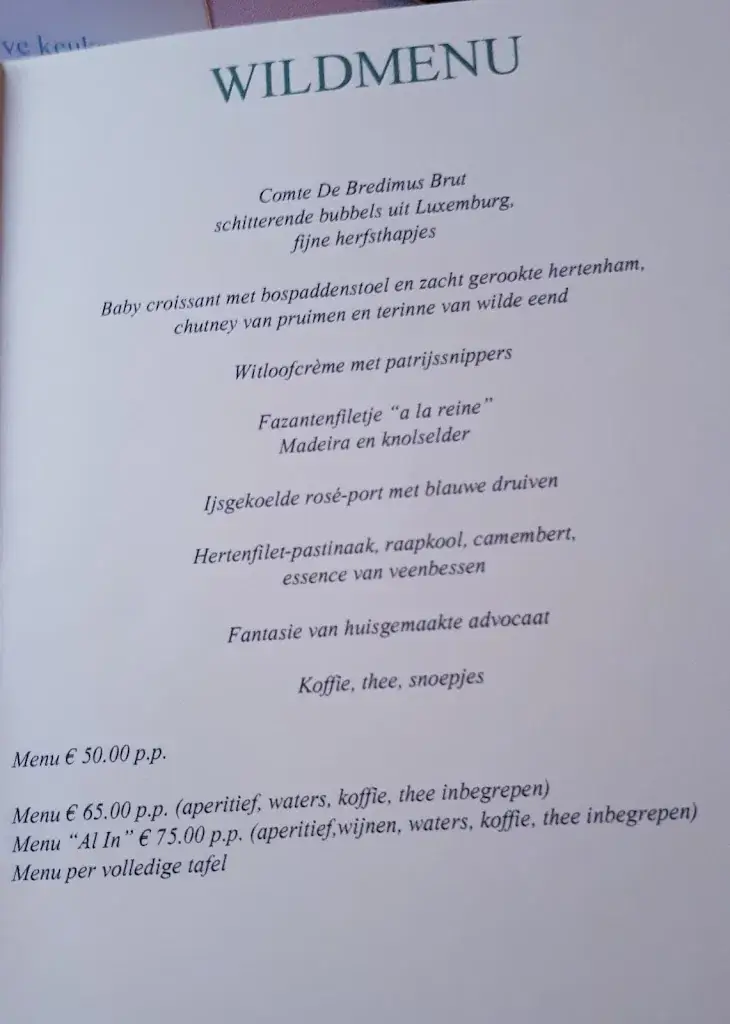 Menu_De Laurier_Bierbeek_image_1
