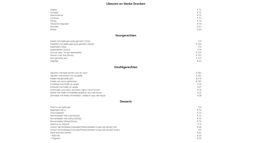 Menü_Ter Korbeke Restaurant_Bierbeek_Bild_1