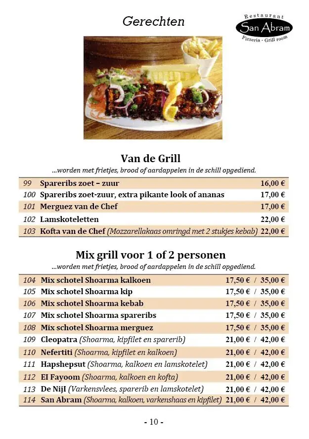 Menu_San Abram Restaurant_Schilde_image_4