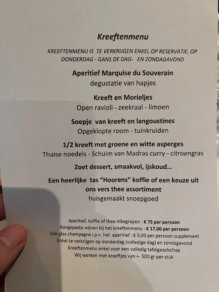 Menu_L'Homard Bizarre_Sint-Martens-Latem_image_1