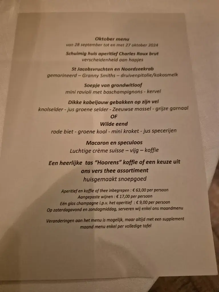 Menu_L'Homard Bizarre_Sint-Martens-Latem_image_4