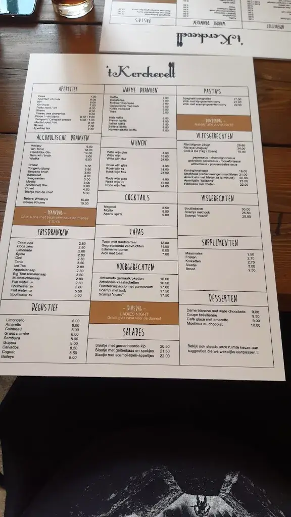 Menü_Brasserie/Restaurant 't Kerckevelt_Steenokkerzeel_Bild_4