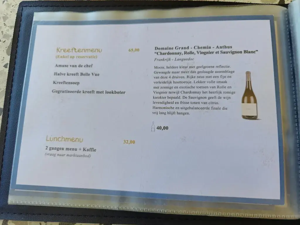 Menü_Bistro De Zaatman_Temse_Bild_2